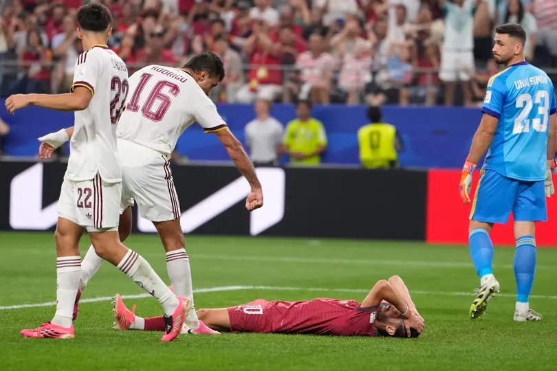 Rodri festejó la falla de Bernardo Silva en el Portugal vs España | AP