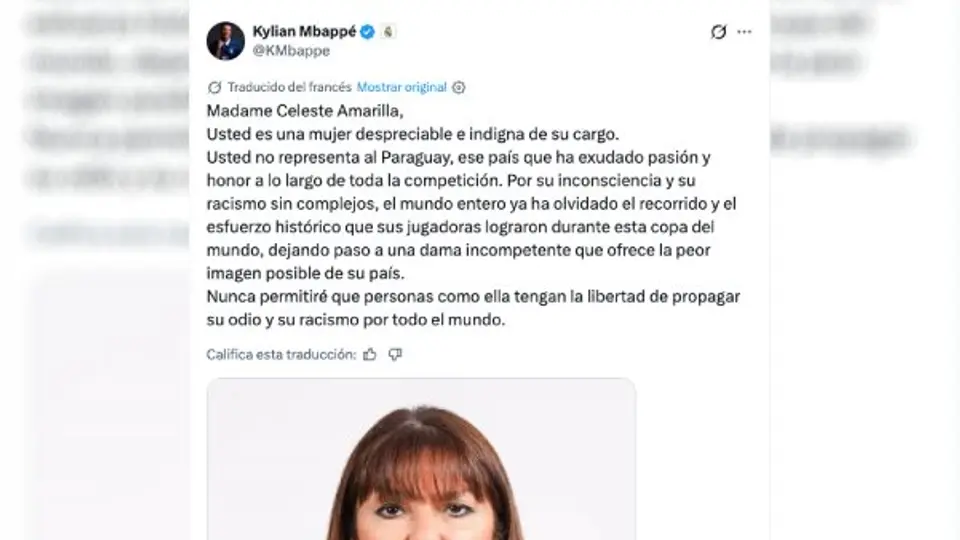 Así fue el comentario de Kylian Mbappé | CAPTURA DE PANTALLA