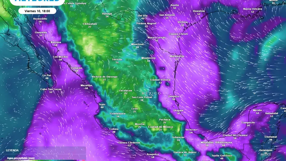 El pronóstico prevé un aumento de las lluvias en gran parte de México durante la semana del 6 al 12 de julio./ Meteored México