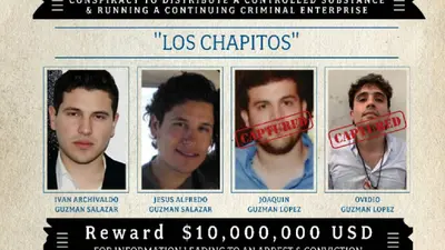 Estados Unidos mantiene millonaria recompensa por Iván Archivaldo y Jesús Alfredo Guzmán
