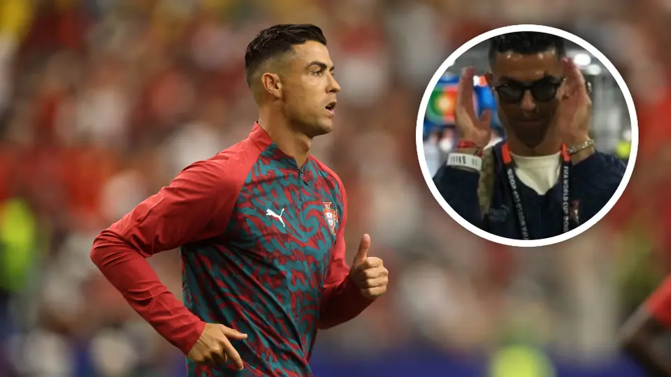 ¡Papá está en casa! Cristiano Ronaldo llegó a Dallas realizando un curioso gesto