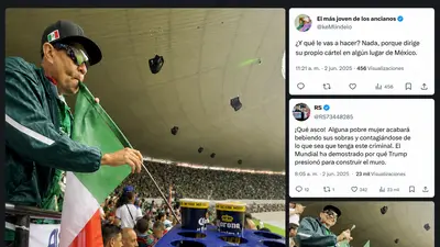 Aficionado mexicano se vuelve viral por “sorbo ilegal” de cerveza con su bandera en el Mundial 2026