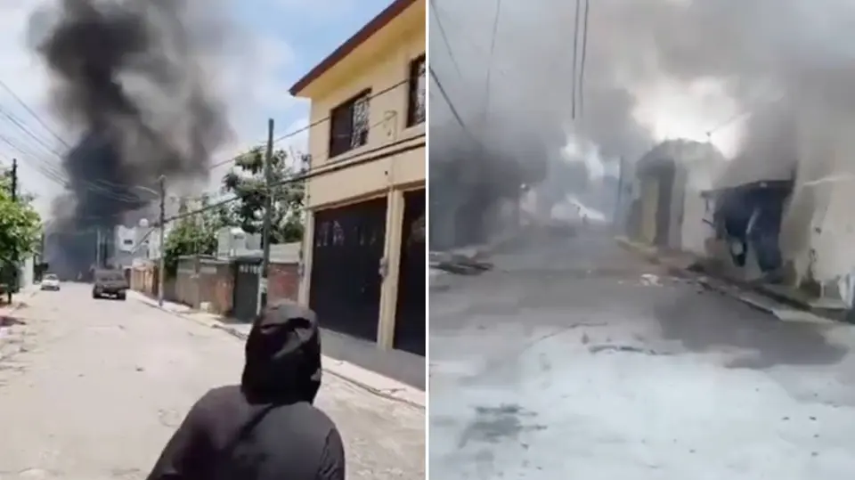 Una explosión de una pipa de gas LP se registró en la colonia Las Granjas, en Cuernavaca, Morelos el pasado 6 de agosto.  / Redes