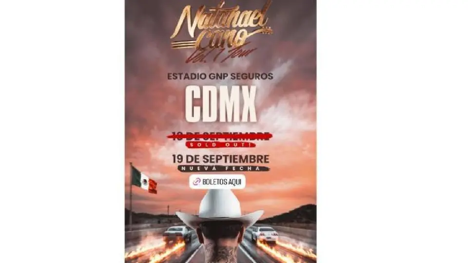 La alta demanda de boletos llevó a Natanael Cano a abrir un segundo concierto en la Ciudad de México./ Captura de pantalla