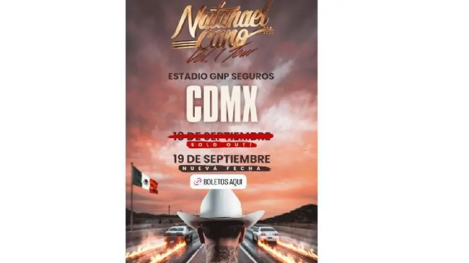 La alta demanda de boletos llevó a Natanael Cano a abrir un segundo concierto en la Ciudad de México./ Captura de pantalla