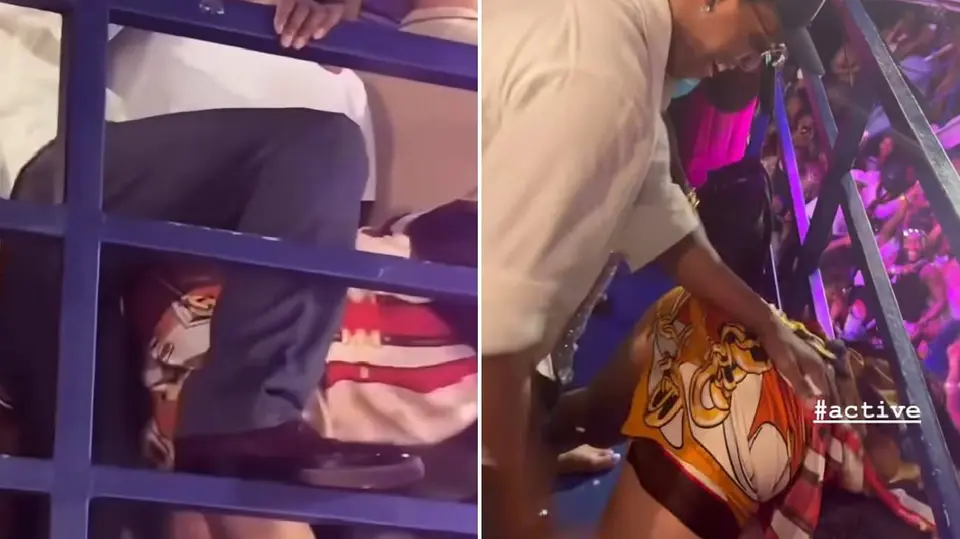 La cantante Rihanna sorprendió a A$AP Rocky con sus movimientos de baile durante una celebración que llamó la atención de sus seguidores. / Redes