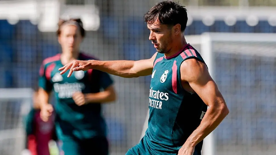 Brahim Diaz en un entrenamiento del Real Madrid | X @realmadrid