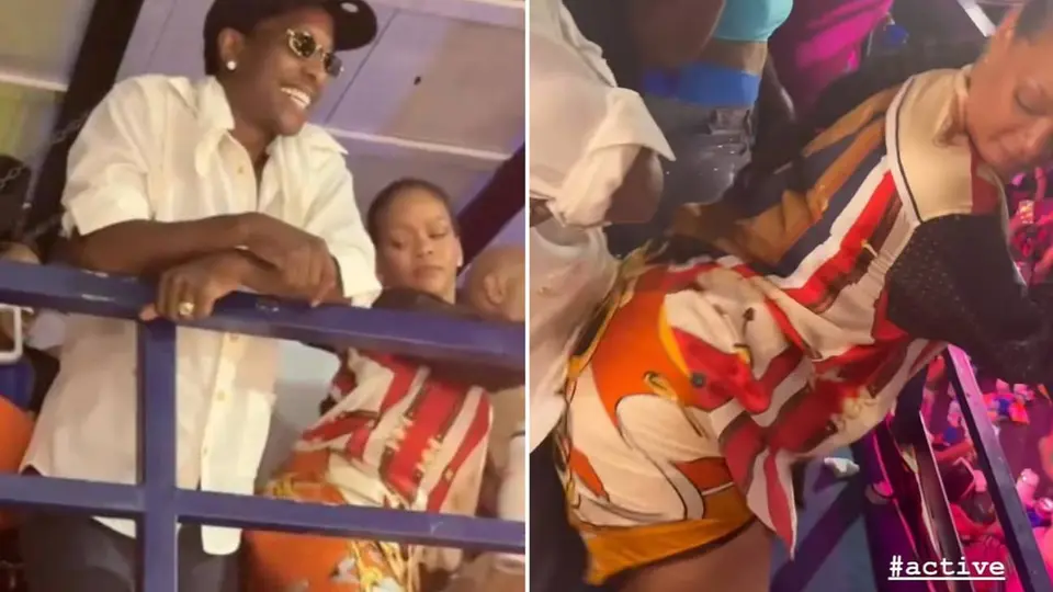 Rihanna sorprende a A$AP Rocky con twerking en público y video se vuelve viral en redes sociales