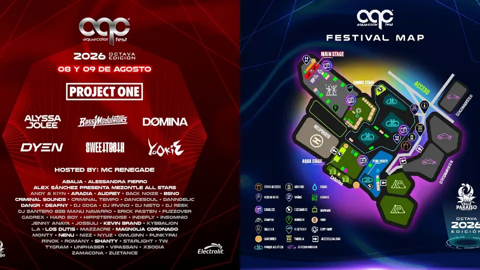 Checa el line up completo, así como el mapa con los escenarios y servicios / Especial