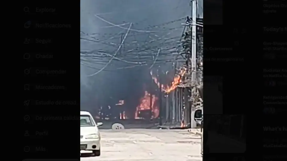 Imágenes de la explosión en Cuernavaca. / Redes