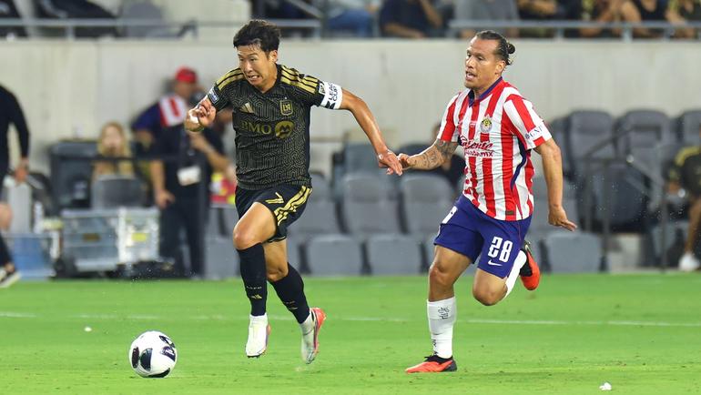 Heung Min Son y Oso González en el juego de Leagues Cup | IMAGO7