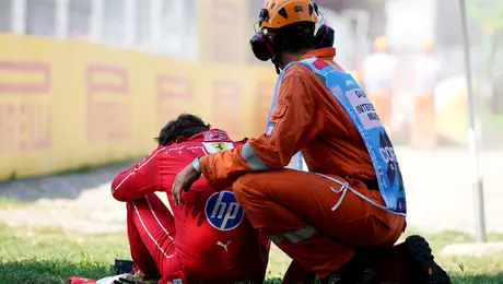 ¡Vaya susto! Charles Leclerc "perdió" temporalmente la visión tras su choque en el GP de Italia