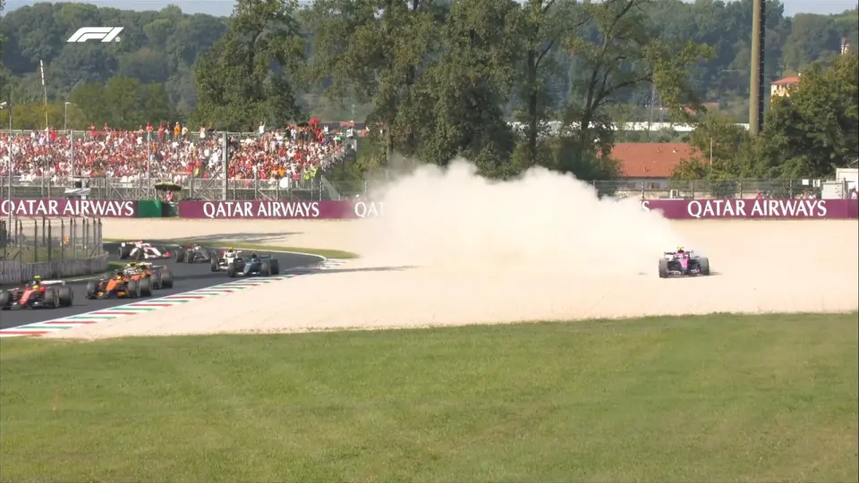 Así se vio el despiste de Franco Colapinto en el Gran Premio de Italia | X: @F1