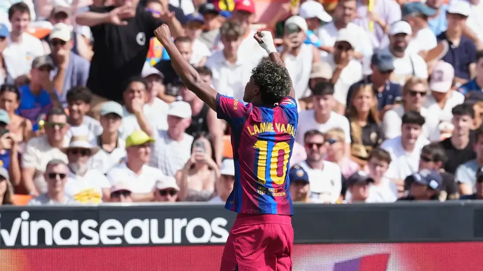 ¡Líder y manita! Barcelona golea al Valencia y se coloca en la parte alta de LaLiga