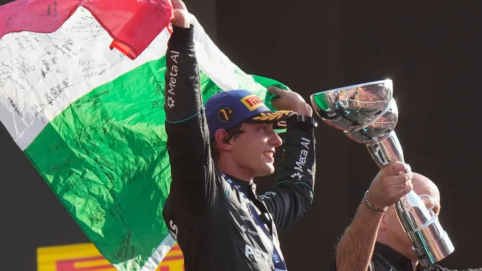 Andrea Kimi Antonelli de Mercedes, ganador del Gran Premio de Italia 2026 | AP