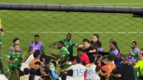 Pelea Campal y gestos obescenos en partido de Guatemala