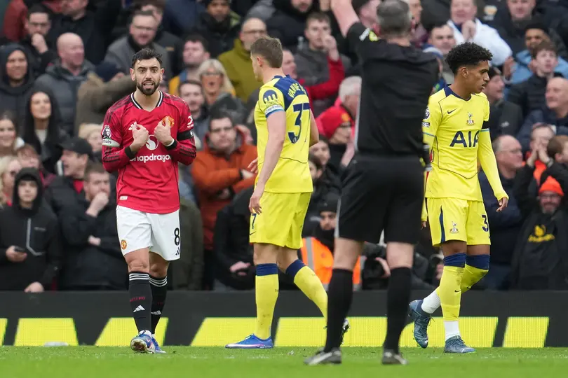 Momentos del encuentro entre Manchester United y Tottenham | AP