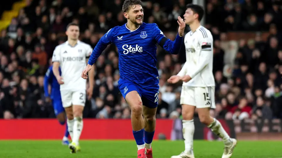 Everton celebra gol ante Fulham | A