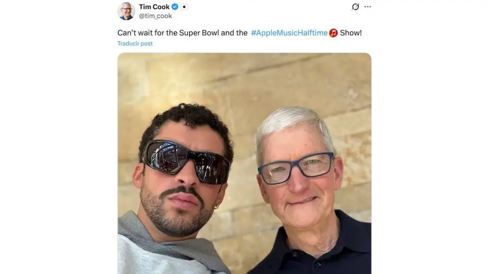 La publicación de Tim Cook en X.