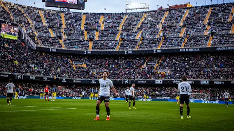Valencia celebrado en Mestalla | X: @valenciacf