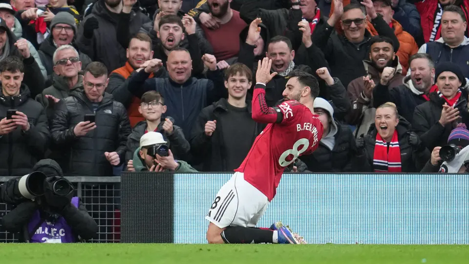 Bruno Fernandes festeja | AP
