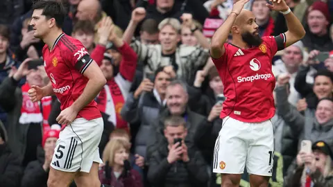 Bryan Mbeumo festejando su gol ante Tottenham | AP