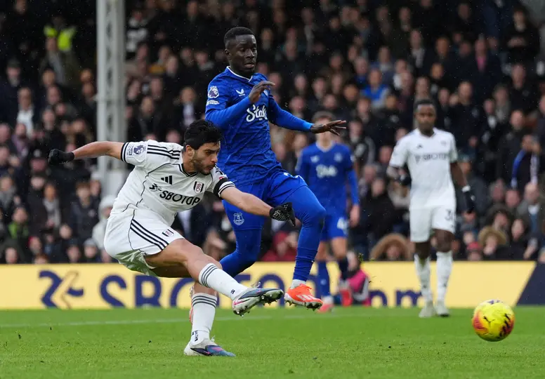 Raúl Jiménez en Fulham vs Everton | AP