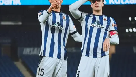 Kazunari Kita con la Real Sociedad B | ig: Kazunari Kita
