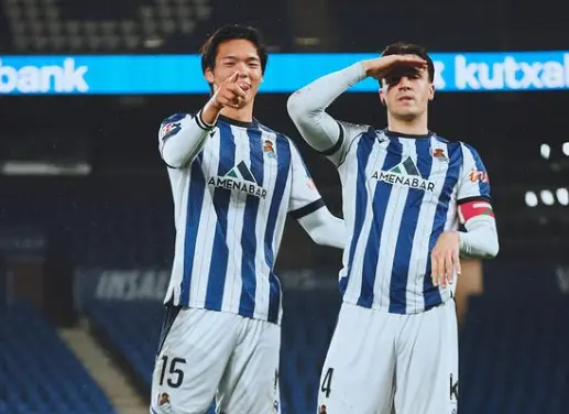 Kazunari Kita con la Real Sociedad B | ig: Kazunari Kita
