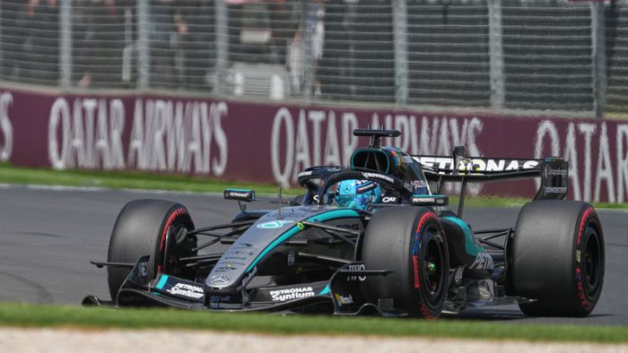 George Russell en el Circuito Albert Park de Melbourne, Australia | AP