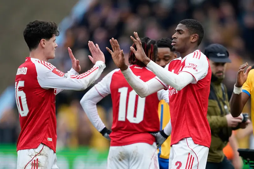 Arsenal celebrando el gol ante el Mansfield Town en la FA Cup | AP
