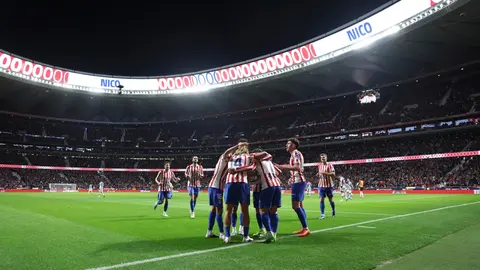 Atlético de Madrid celebrando el triunfo ante la Real Sociedad | AFP