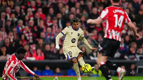 Lamine Yamal marca gol al Athletic | AP