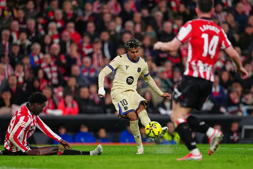 Lamine Yamal marca gol al Athletic | AP