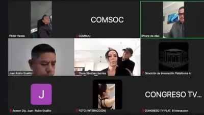 VIDEO: Diputada Diana Sánchez Barrios vota desde una estética durante sesión virtual del Congreso de CDMX