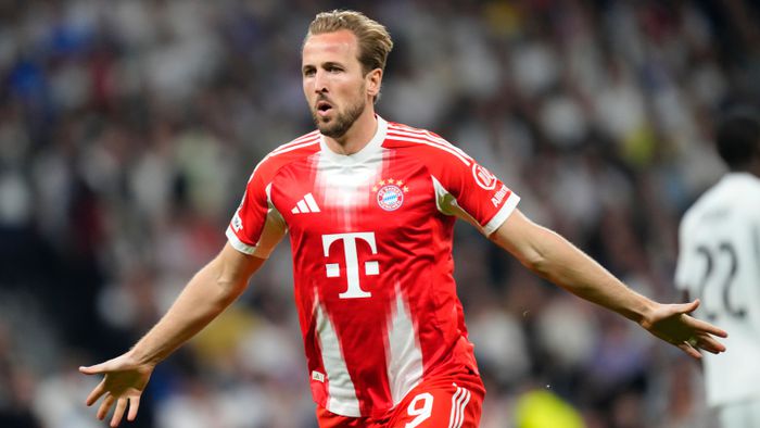 Harry Kane festeja su gol contra Real Madrid en la Champions | AP