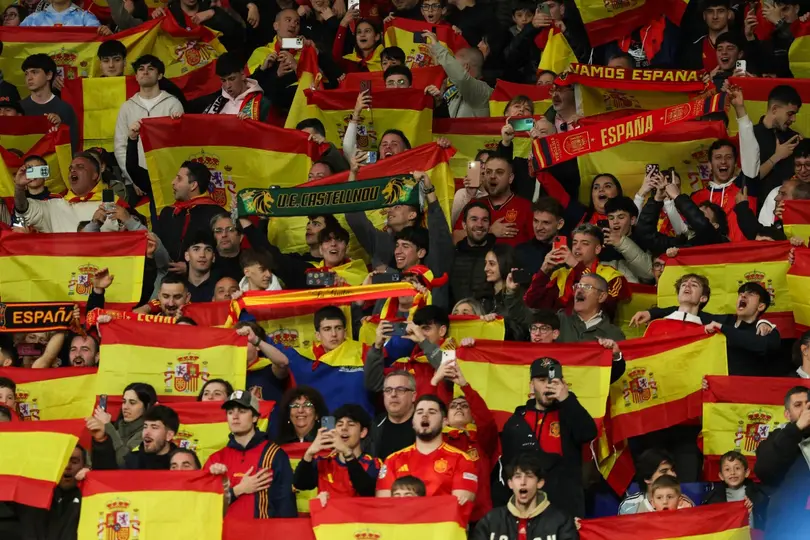 Afición de España en el partido amistoso contra Egipto | AFP