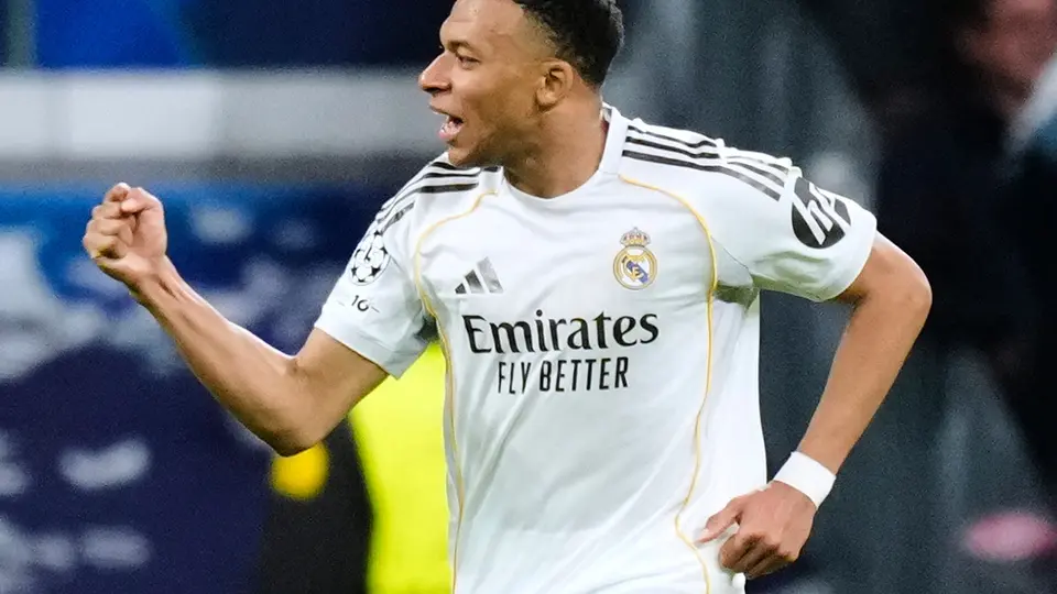 Kylian Mbappé celebra su gol ante Bayern Munich l AP
