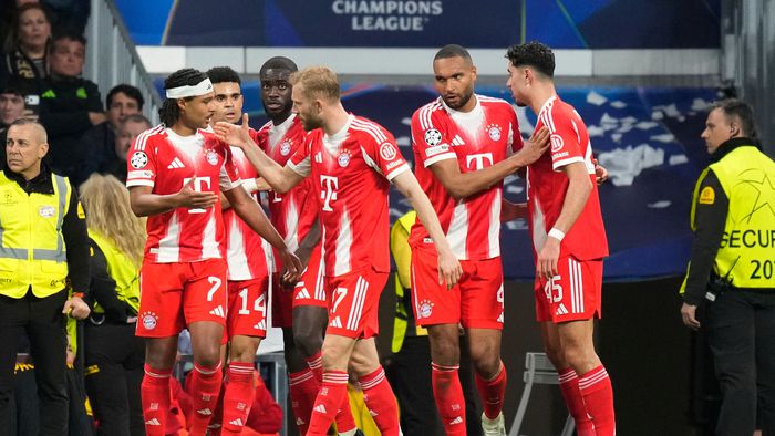 Jugadores del Bayern Munich celebran gol vs Real Madrid | AP