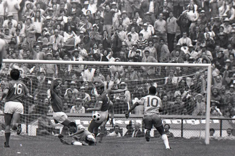 Pelé durante la Final del Mundial 1970, de Brasil contra Italia | MEXSPORT