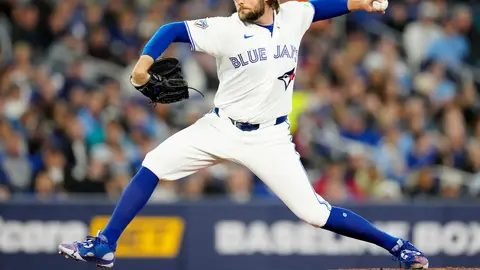 Josh Fleming en un pitcheo con Blue Jays l AP