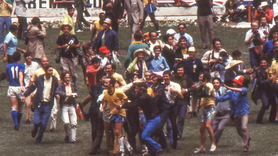 La Selección de Brasil celebra tras su victoria 4-1 ante Italia en la Copa del Mundo México 1970 | MEXSPORT