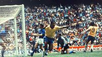 Jarzinho celebra su gol con Brasil contra Italia durante la Final del Mundial Mexico 1970 | MEXSPORT