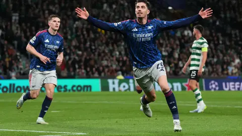 Arsenal sufre, pero toma ventaja ante Sporting Lisboa en Champions League