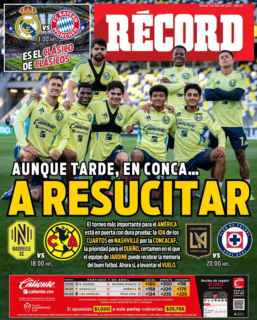 Portada RÉCORD 7 de Abril de 2026