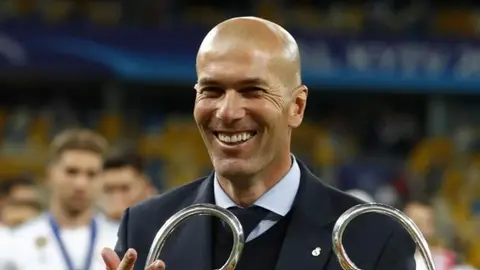 Zidane con la Champions l AP