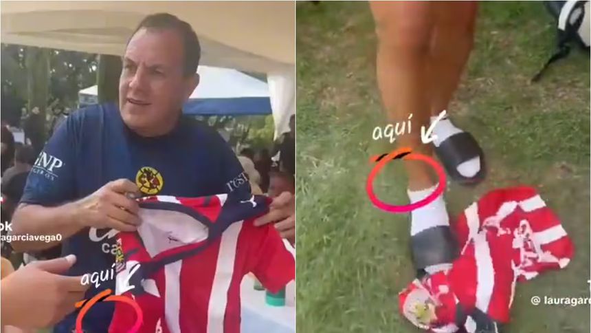 Cuauhtémoc Blanco firma playera de Chivas… ¡y después la patea! El video se vuelve viral | lauragarciavega0