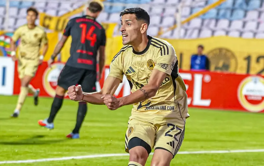Lucas Colitto celebra gol ante Estudiantes | X: @CuscoFC_2009