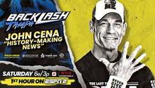 Poster del anuncio de John Cena en WWE Backlash 2026 | WWE