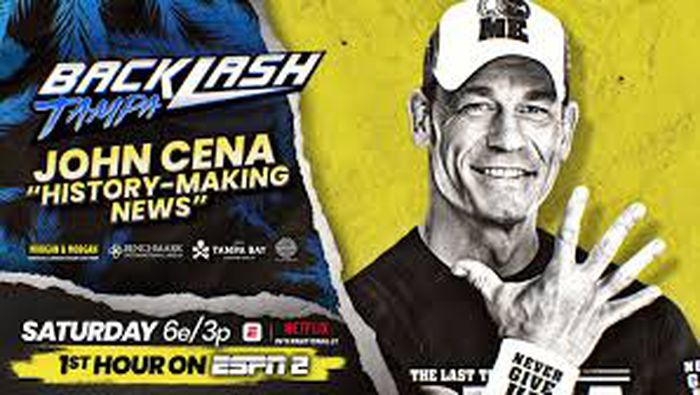 Poster del anuncio de John Cena en WWE Backlash 2026 | WWE